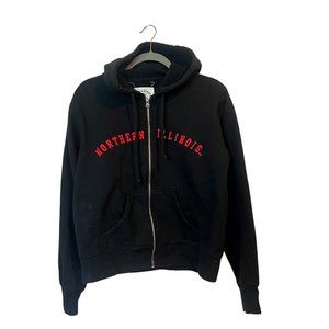 Northern Illinois Vintage Black Full Zip Hoodie